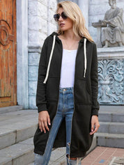 Sílvia | Sweatshirt Mulher com Capuz e Zíper Comprida