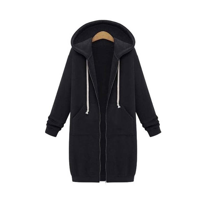 Sílvia | Sweatshirt Mulher com Capuz e Zíper Comprida
