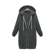 Sílvia | Sweatshirt Mulher com Capuz e Zíper Comprida