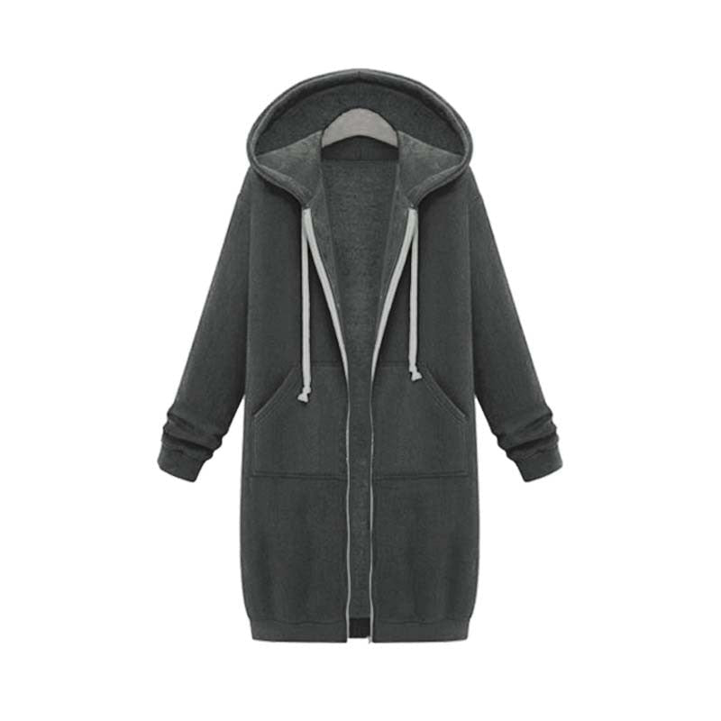 Sílvia | Sweatshirt Mulher com Capuz e Zíper Comprida