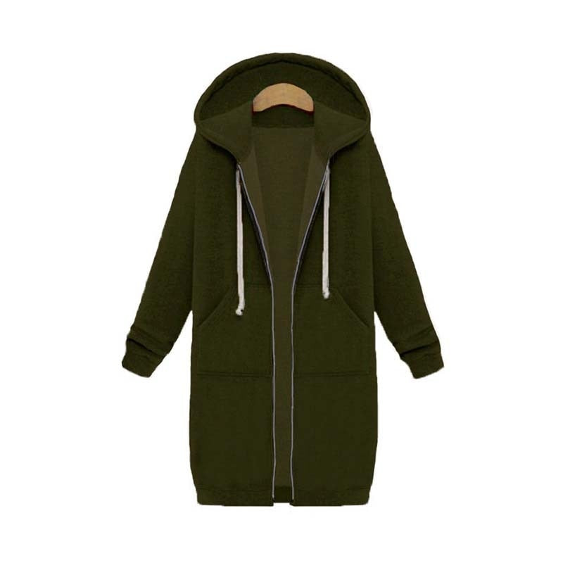 Sílvia | Sweatshirt Mulher com Capuz e Zíper Comprida