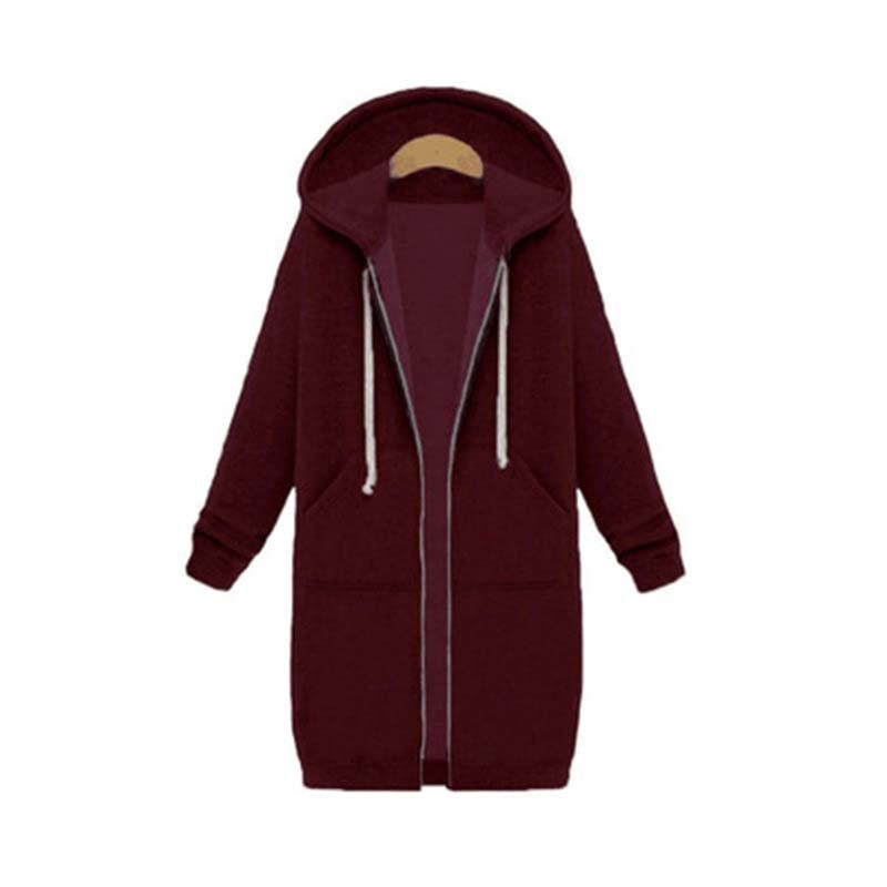 Sílvia | Sweatshirt Mulher com Capuz e Zíper Comprida