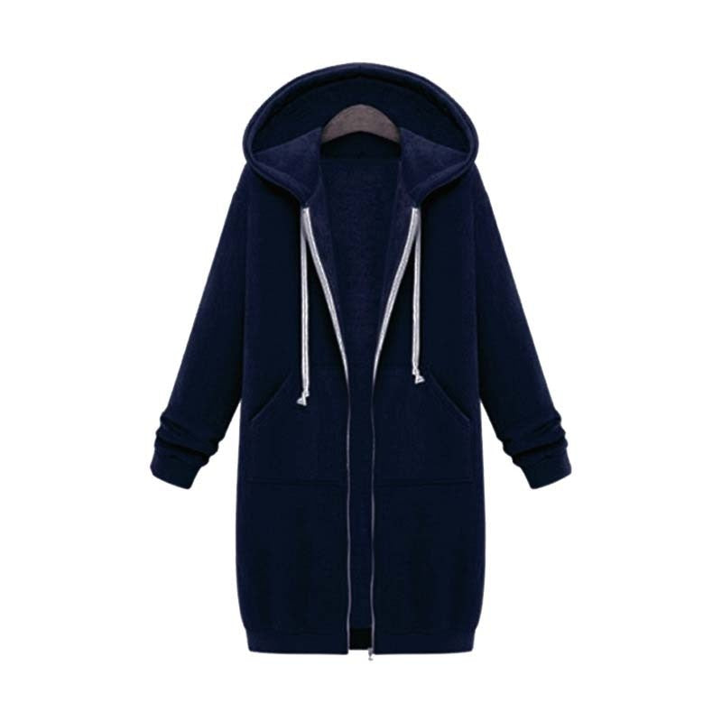Sílvia | Sweatshirt Mulher com Capuz e Zíper Comprida