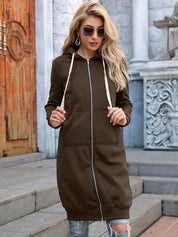 Sílvia | Sweatshirt Mulher com Capuz e Zíper Comprida
