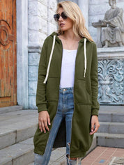 Sílvia | Sweatshirt Mulher com Capuz e Zíper Comprida