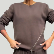 Ullé | Vestido elegante de malha e tule para mulher