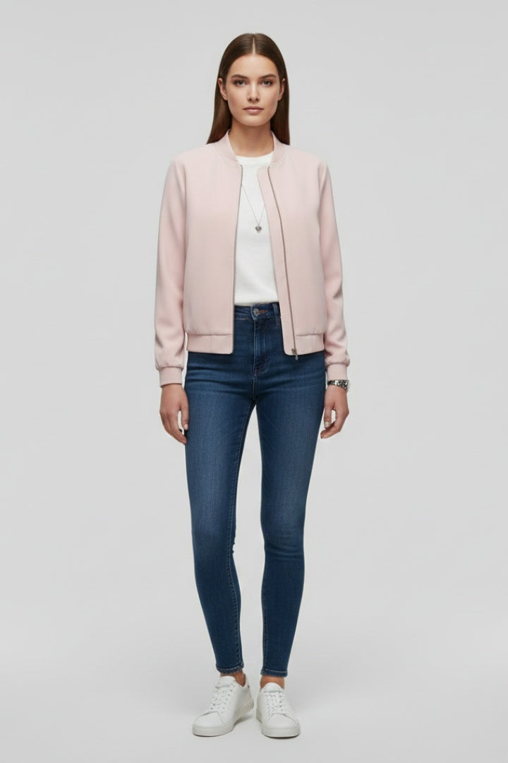 Vera | Bomber Mulher Fecho Frontal Manga Comprida