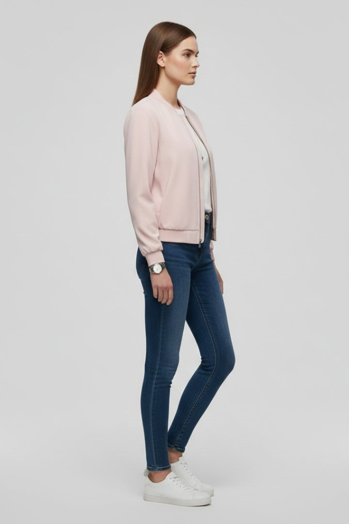Vera | Bomber Mulher Fecho Frontal Manga Comprida