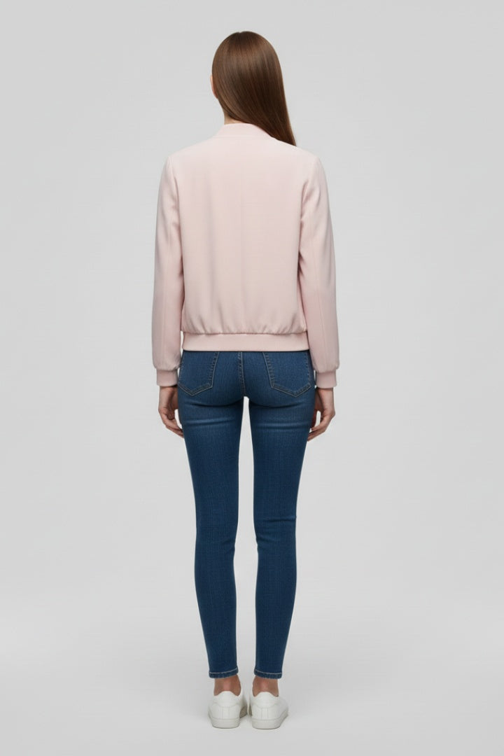 Vera | Bomber Mulher Fecho Frontal Manga Comprida