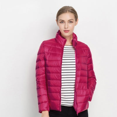 Vera | Casaco Acolchoado de Plumas Mulher Leve Gola Alta