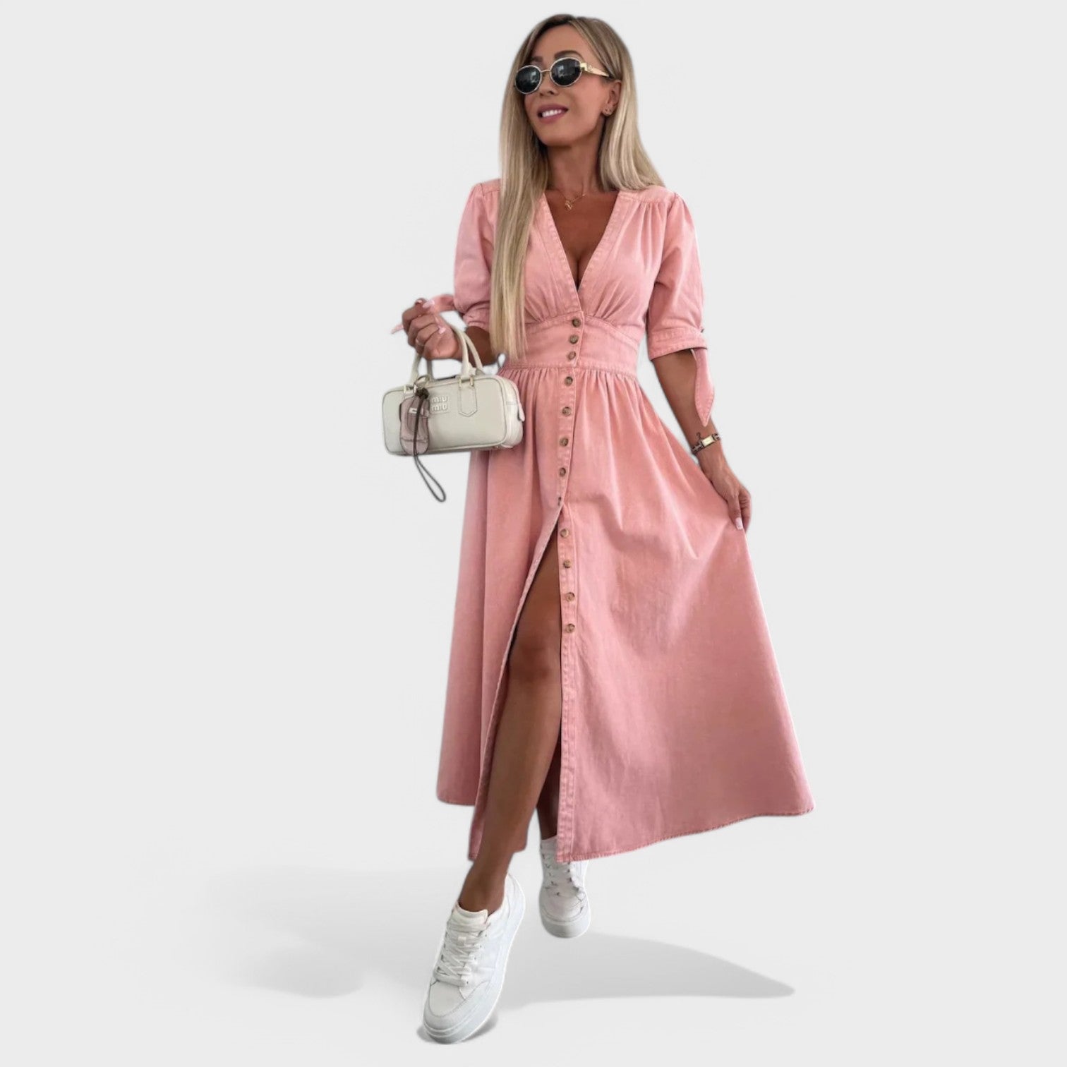 Celeste - Vestido de ganga