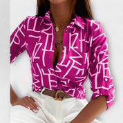Maria - Blusa com gola clássica