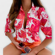 Maria - Blusa com gola clássica
