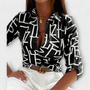 Maria - Blusa com gola clássica
