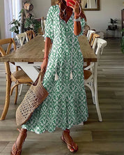 Diana™ - Vestido Bohemian com Cobertura Abdômen